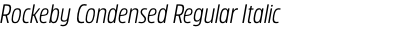 Rockeby Condensed Regular Italic